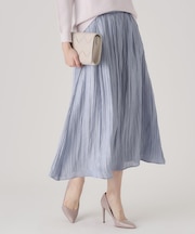 【洗える／日本製／ウエストゴム】ランダムプリーツスカート