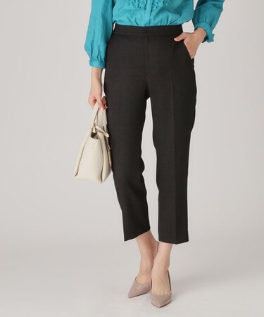 【手洗い可／日本製】タックレテーパードパンツ