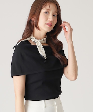 【洗える】オフショルダーニットトップス