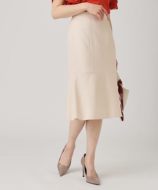 【洗える／日本製】マーメイド風スカート