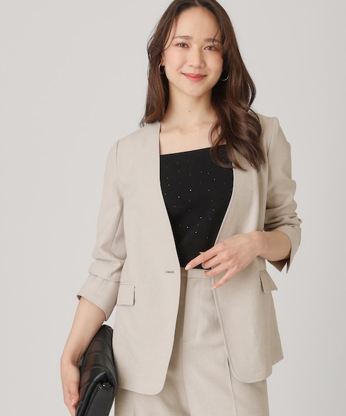 COUP DE CHANCE/レディースのノーカラージャケットの通販｜&mall