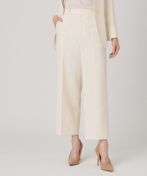 【洗える/日本製】セミワイドパンツ