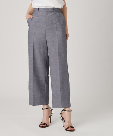 【洗える／日本製】セミワイドパンツ