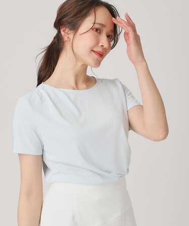 【洗える/一枚着】ドレープデャージトップス