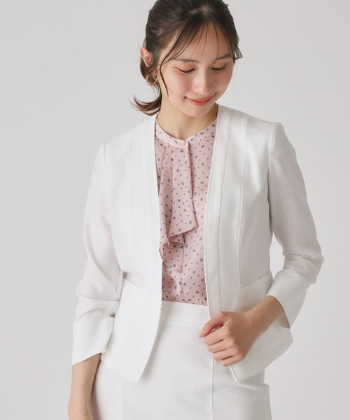 手洗い可／日本製】ノーカラージャケット｜クードシャンスの通販