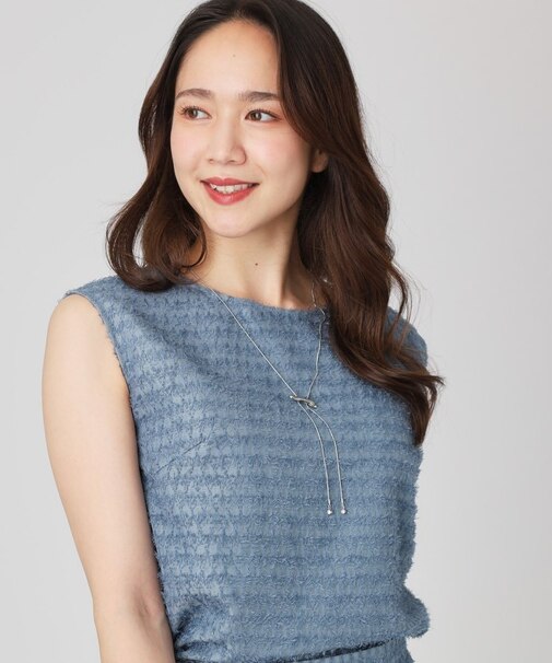 【手洗い可／日本製】ジャガードブラウス