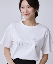 【手洗い可／日本製／箔プリント】ロゴTシャツ