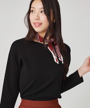 【手洗い可】ハートネックのニットトップス