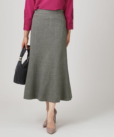 【手洗い可/日本製】マーメイドシルエットスカート