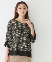 【手洗い可／日本製】異素材ドッキングのカットソー