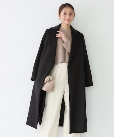 【カシミヤ100%/日本製】ロングガウンコート