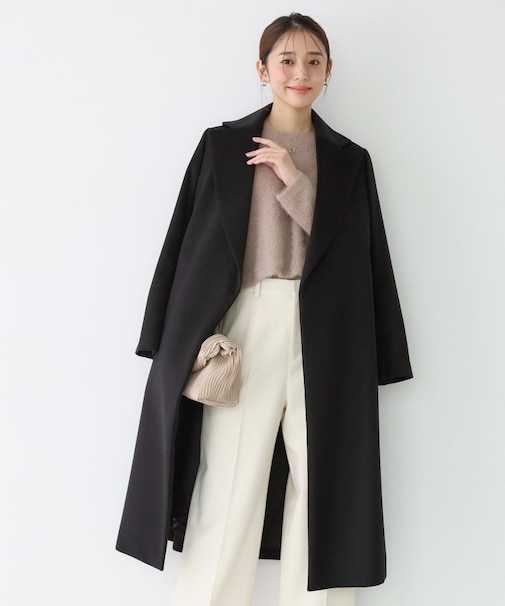 【カシミヤ100%/日本製】ロングガウンコート