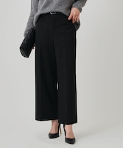 【手洗い可】ストレートワイドパンツ