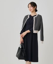【手洗い可／日本製】タックデザインのワンピース