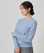 【手洗い可／日本製／ホールガーメント】ラメ混ドルマンニットトップス