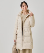 【フランス産ホワイトダックダウン／FP800保温性◎／抗菌防臭／手洗い可】ロングダウンコート