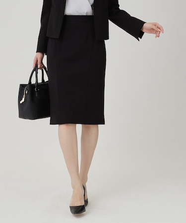 【日本製／セットアップ可】ジャージ素材タイトシルエットスカート