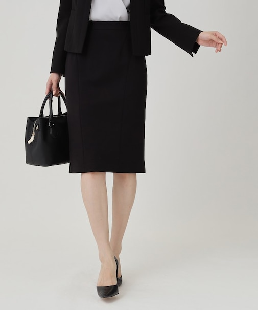 【日本製／セットアップ可】ジャージ素材タイトシルエットスカート