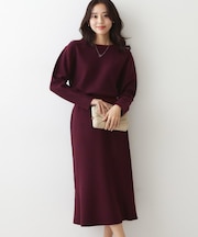 【手洗い可／リバーシブル】トップスとスカートの セットアップ