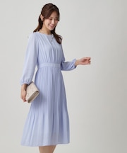 【一枚着/ジャケットイン】プリーツワンピース