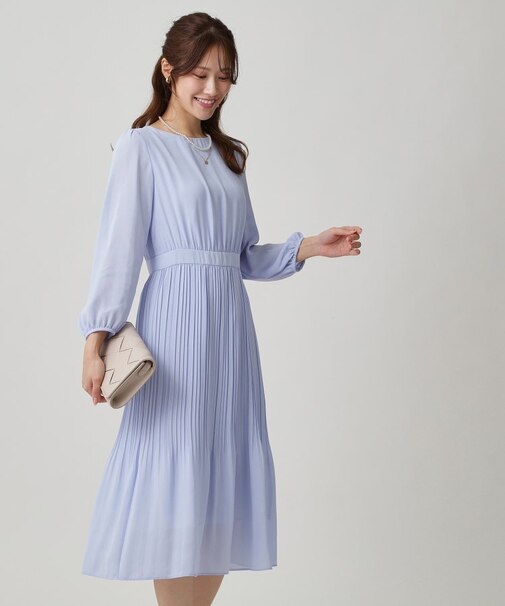 【一枚着／ジャケットイン】プリーツワンピース