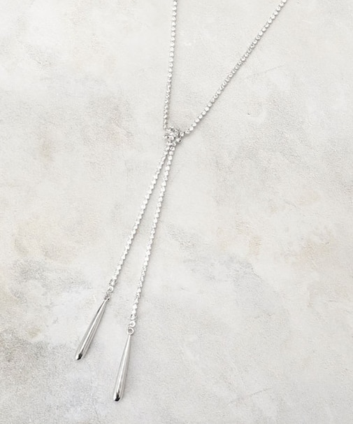 スイングダイヤチェーン／キラキラ／大人ネックレス／華やか