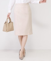 【手洗い可／日本製／スーツ可】タイトシルエットスカート