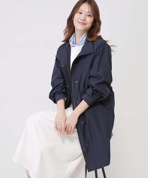 【手洗い可／ライナー付き／ウエスト調整可／袖プッシュアップ可】モッズコート