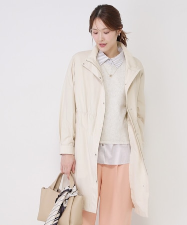 【手洗い可／ライナー付き／ウエスト調整可／袖プッシュアップ可】モッズコート