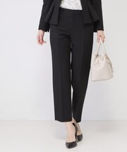 【手洗い可/日本製/スーツ可】センタープレス入りストレートパンツ