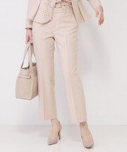 【手洗い可/日本製/スーツ可】センタープレス入りストレートパンツ