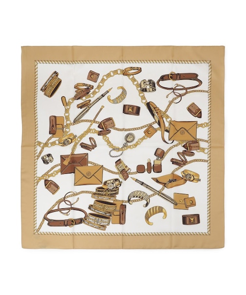 【ベルトチェーン柄/アクセチェーン柄】スカーフ