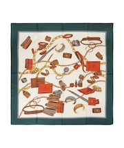 【ベルトチェーン柄/アクセチェーン柄】スカーフ