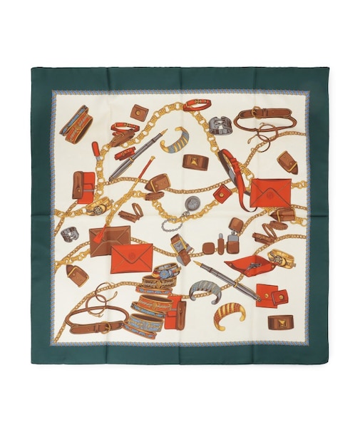 【ベルトチェーン柄/アクセチェーン柄】スカーフ