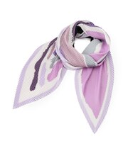 モダンアートプリーツ/プリーツスカーフ/ジオメトリック柄/モダンスカーフ