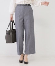 【手洗い可／日本製／裏地無し／清涼感／セットアップ可】セミワイドパンツ