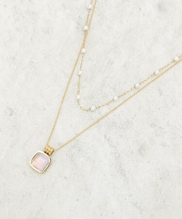 ディオパール調ビーズ／ステンレス素材