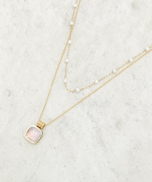 ディオパール調ビーズ／ステンレス素材