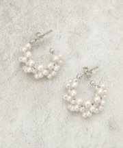 リンクパール調ピアス