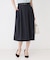 【手洗い可／日本製】タックフレアスカート