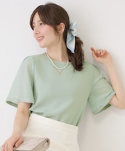 【手洗い可／日本製】シアースリーブニット