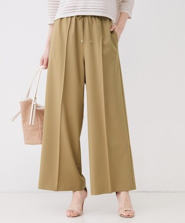 【手洗い可】きれいめイージーパンツ