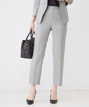 【手洗い可/日本製/セットアップ可】麻調合繊テーパードパンツ