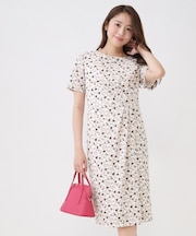 【手洗い可／日本製】タック入タイトワンピース