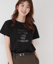 【手洗い可／接触冷感/抗菌防臭/消臭/UVカット】半袖ロゴTシャツ