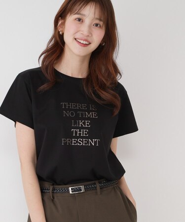【手洗い可／接触冷感/抗菌防臭/消臭/UVカット】半袖ロゴTシャツ