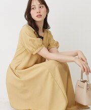 【手洗い可／日本製】サックワンピース