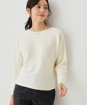 【手洗い可/日本製】ドルマンニット
