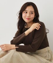 【手洗い可/日本製】ニットドッキングフレアワンピース