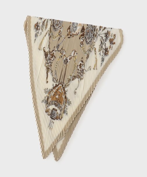 チェーン柄プリーツスカーフ